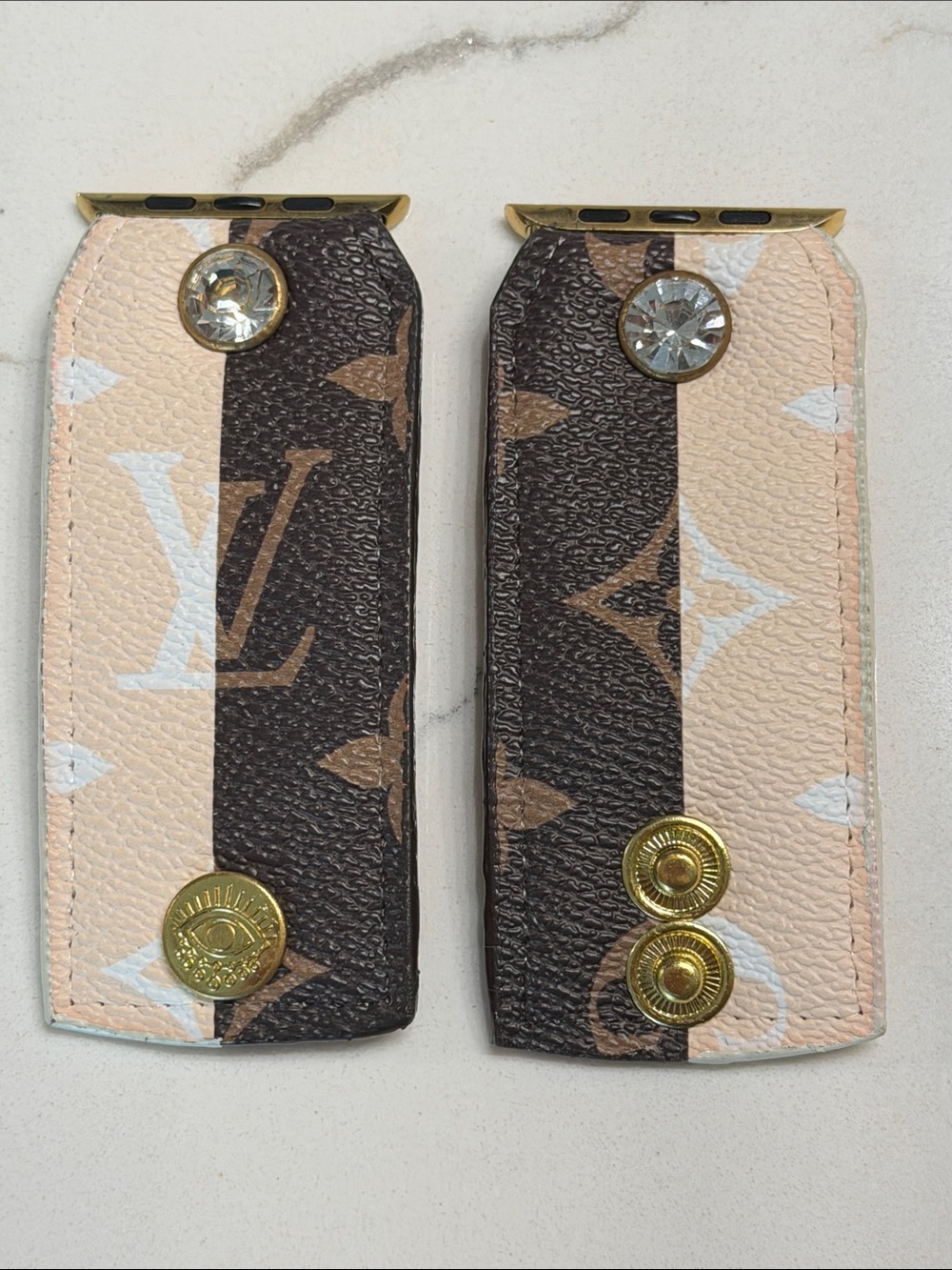 Authentic Louis Vuitton Rayures Apple Watch band.